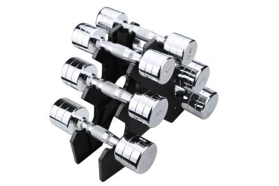 China High Chrome Steel Round Head Dumbbell 2KGS 3KGS 4KGS Weight Lifting Dumbbell for sale