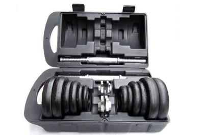 China OEM Weightlifting Dumbbell Barbell Sets Gym Cast Iron Dumbbell Set 20kg for sale