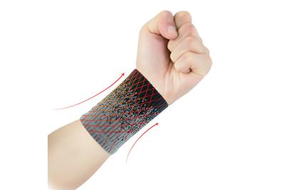 China Customized Crossfit Fabric Woven Wristbands Sweatband Sport Band for sale