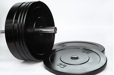 China Full Rubber Gym 15kgs Weight Lifting Plates Commercial Set Black for sale