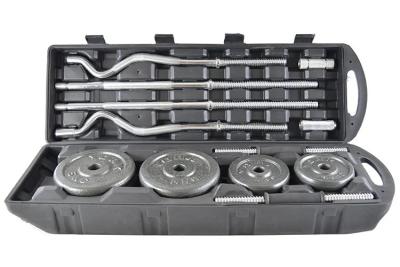 China Adjustable OEM Dumbbell Barbells Sets Free Changed Weight Black Painting With Boxes à venda