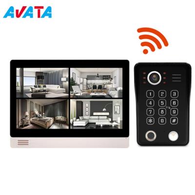 China IP WiFi Wireless Fingerprint HD Video Door Phone Doorbell Intercom Support Remote APP Control for sale