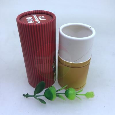 China FDA Food Grade Paper Cans Packaging Paw Cream Kraft Twist Up Lipstick Balm Paper Tube for sale