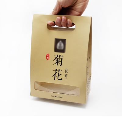 China CMYK Biodegradable Packaging Bags Craft Kraft Grocery Take Away Paper Bag For Food for sale