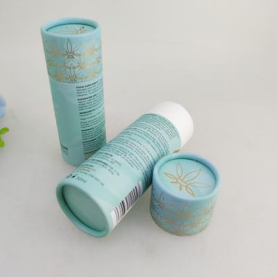 China Recyclable Paper Cans Packaging Cardboard Perfume Essential Oil Container Paper Tube for sale