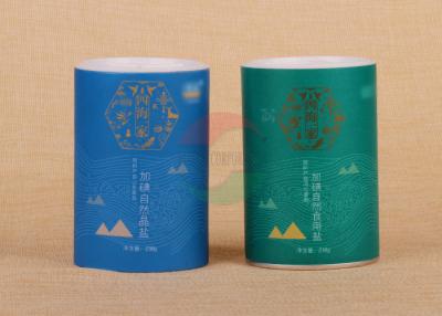 China ODM Salt Food Lining Custom Printed Round Paper Packaging Can With Shake Lid for sale