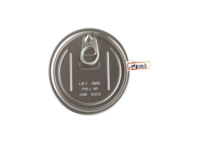 China 83mm Aluminium Silver Safe Easy Open Lid for Plastic Cans , Easy Open Ends for sale