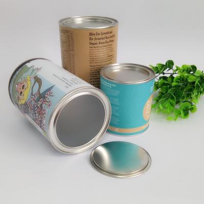 China Hot Stamping Paper Composite Can Packaging For Chocolate Powder / Coffee Powder / Milk Powder for sale