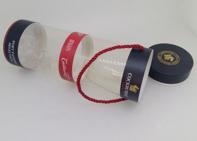 China las latas del PVC/del papel del claro del diámetro de 99m m que empaquetan con la cuerda manejan bebidas espirituosas en venta