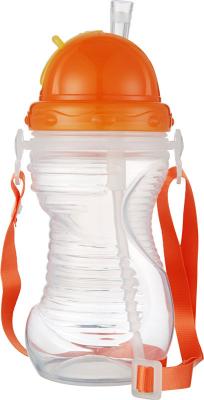 China Customized Plastic Baby Milk Water Feeding Bottle With Straw Cap for sale