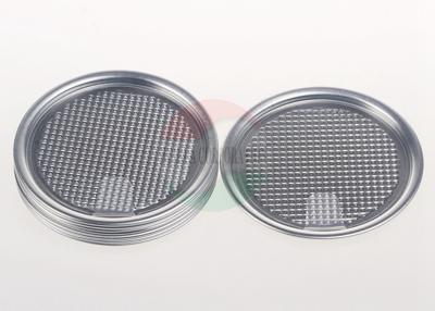 Chine L'aluminium 73mm faciles épluchent le couvercle pour le scellage en plastique de pot d'animal familier approuvé par le FDA à vendre