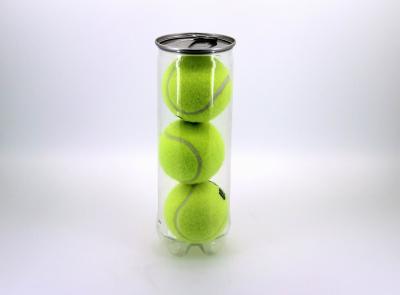 Chine Le plastique hermétique d'animal familier de stockage de boule de golf cogne le logo de coutume de boîte métallique de nourriture à vendre