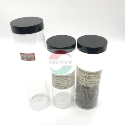 China 350ml 450ml Clear Plastic Cylinder , Long Shape Plastic Juice Jar With Screw Black Cap Type for sale