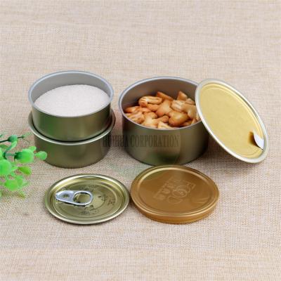 China 50g Weed Easy Open Small Tin Containers With Two Pieces / Metal Tin Box for sale