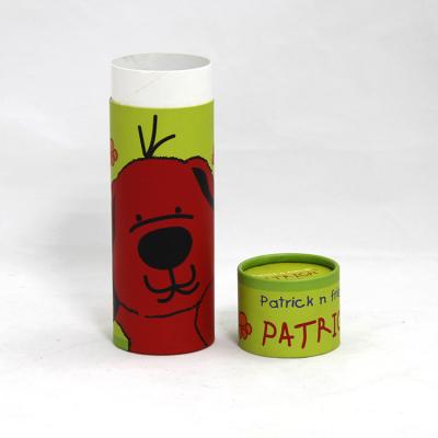 China Lovely Cartoon Design Kraft Cardboard Paper Cans Packaging SGS-FDA Certification for sale