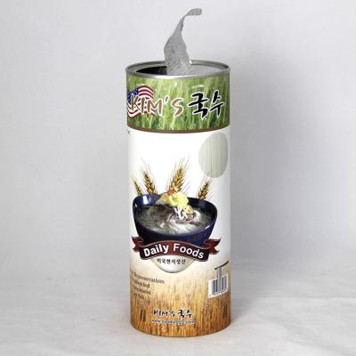 China Water-resisted Eco-friendly Paper Composite Cans for Noodle Packaging , Paper Canister for Food for sale