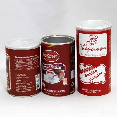 Chine Emballage de papier cylindrique imperméable qui respecte l'environnement de tube pour la poudre à lever, poudre de nutrition à vendre