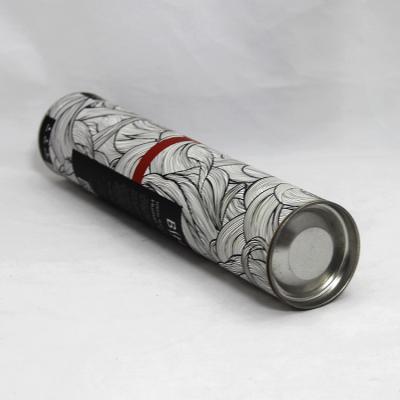 China Tubo de sellado de plata del papel de Kraft de la tapa movible de la lata que empaqueta para el vino que empaqueta/empaquetado del regalo en venta