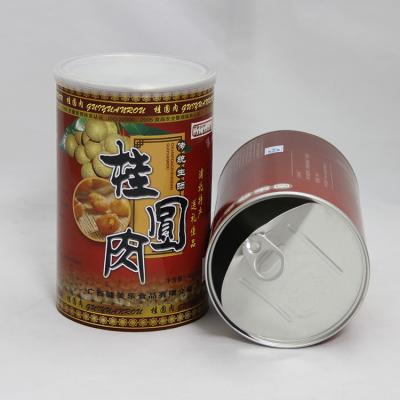 China CMYK Printing Red Cardboard Kraft Paper Composite Cans for Dried Fruits and Nuts OEM ODM for sale