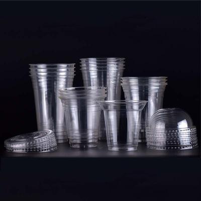 China Bubble Tea Cold Coffee Cups Biodegradable PLA Cups for Drinks for sale