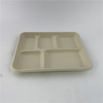 China Disposable Sugarcane Pulp Bagasse Paper Plate Biodegradable for Party / Wedding for sale