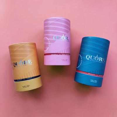 China Custom Luxury Perfume Packaging Tube CMYK Cosmetic Essential Oil Paper Tube Box for sale