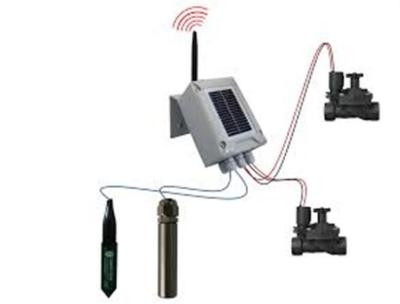 China Solar Panel Wireless Irrigation System 2 Station Latching / Field Valve Controller for sale