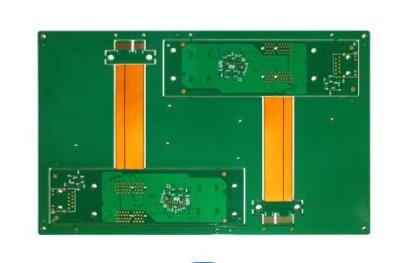 China Rigid Flex Multilayer PCB Board FR4 PI 6 Layer ENIG Gold Finger Finished for sale