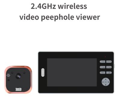 China 2.4GHz WIFI Video Doorbell 7inch High Definition LCD Peephole Video Doorbell for sale