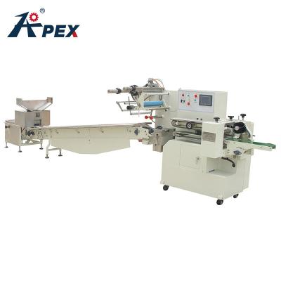 China Fully Automatic Packing Machine Smart Belt Sugar Biscuit Food Sachet Automatic Packing Line for sale