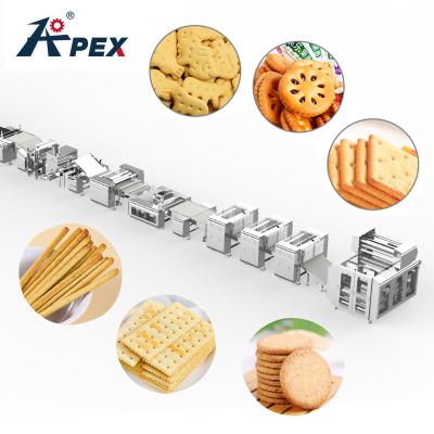 China Customized Cookie Making Machine Hard And Soft Wafer Automatic Biscuit Production Line for sale