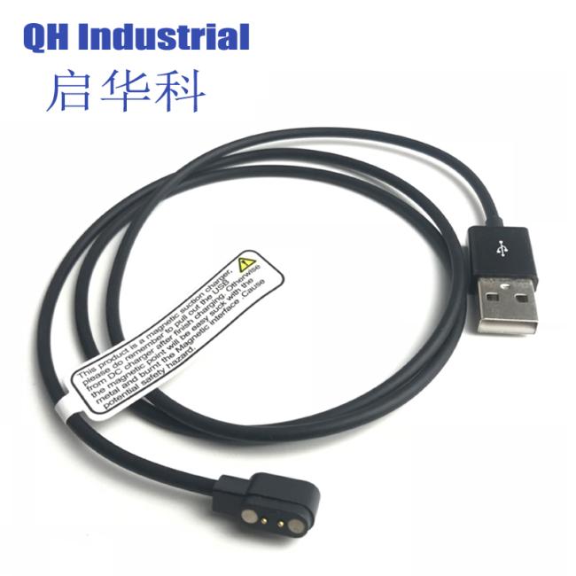 Waterproof Telecom Connector magnetic pogo pin to USB