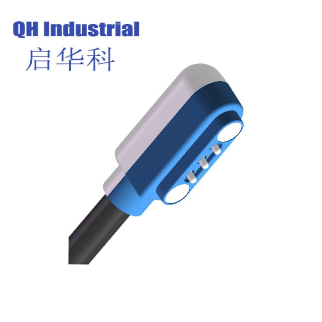 3Pin Customized Magnetic Pogo Pin Argentina 2A Charger Connector For Pcb Magnetic Breakaway Power Pogo Pin