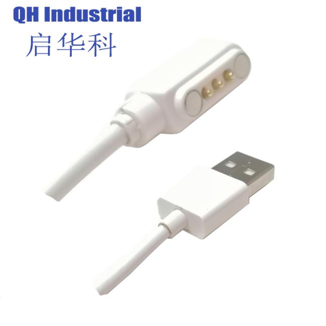 3Pin Male And Female Waterproof Magnetic 2A Pogo Pin Australia Customized Magnetic 5Pin Pogo Pin 12V1A Connector