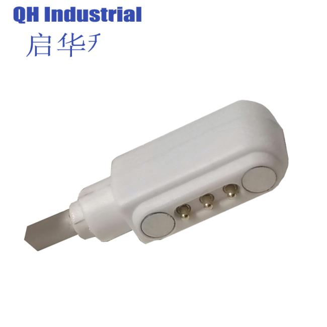3Pin Bulgaria Double Head 3A Magnetic 5Pin Pogo Pin Power Connector With Cable For Laptop