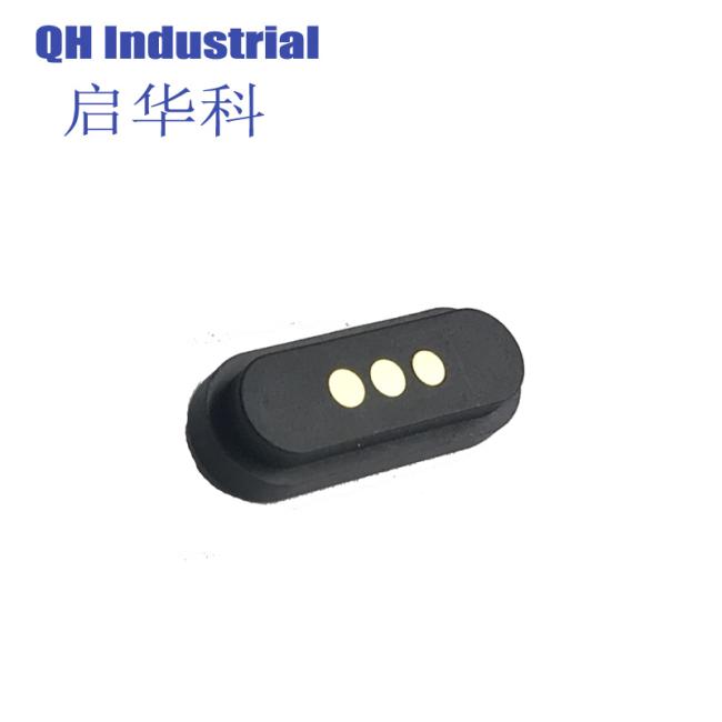 3Pin Waterproof Battery Connector Magnetic Micro Singapore USB Connectors Waterproof Battery magnetic pogo pin