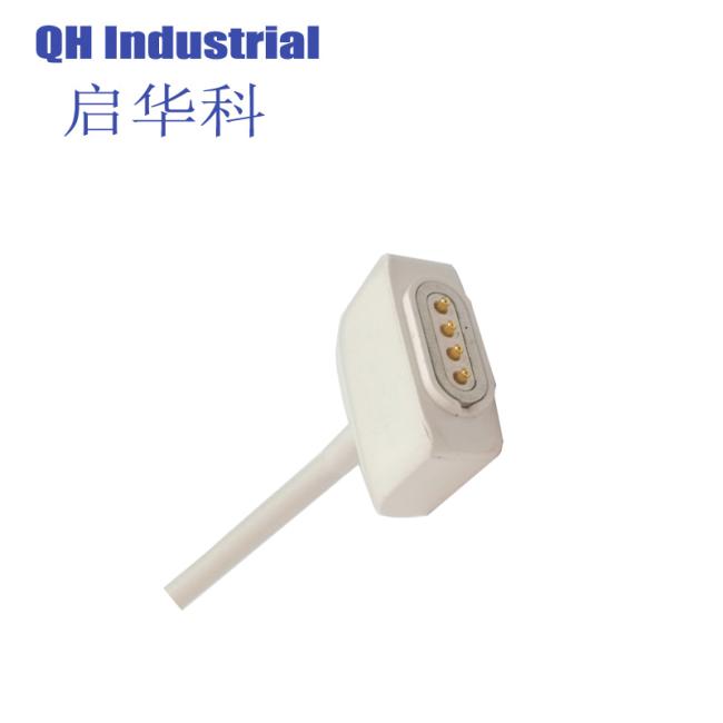 4Pin Czech Repubic Mobile Connector Magnetic Dc Power Charger Connector Spring Loaded Pogo Pin