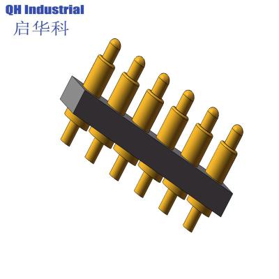 China New Original Driver Board Modular Spring Contacts 6 pin printer pogo pin connector 1.27mm Pitch for sale