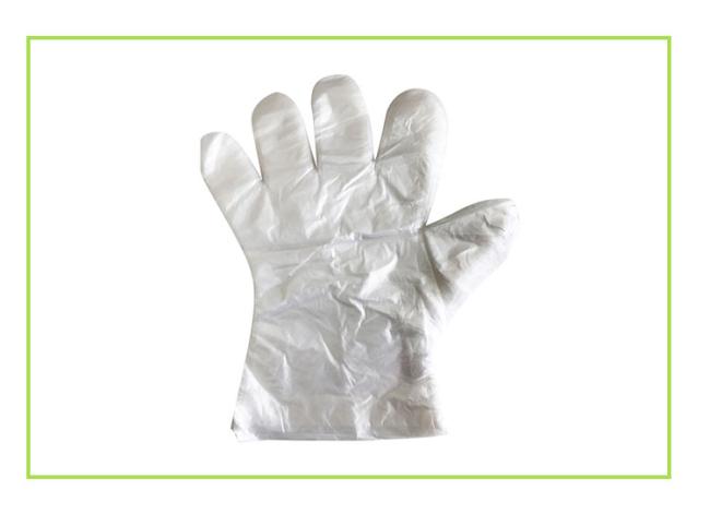 Waterproof resistant disposable polyethylene plastic gloves for food grade