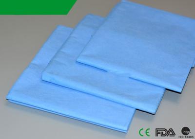 China PP Flat Drap Sheets Polypropylene Bed Cover Disposable 40''X48'' Blue Color for sale