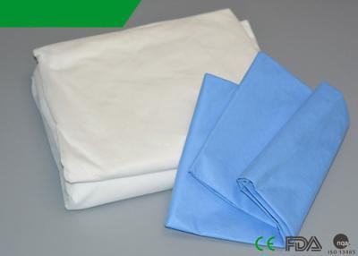 China Elastic Ends SMS Disposable Bed Sheets Protective 32 * 77 Inch For Emergency for sale