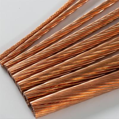 China Cable Manufacturer Bare Copper  Catenary Wire Electrical Copper Cable for sale