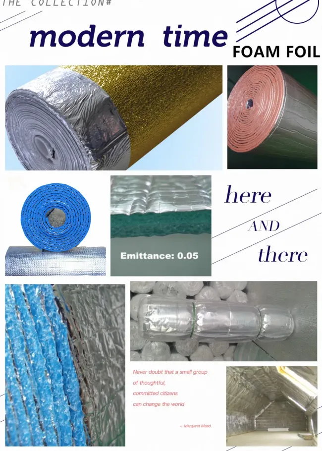 Heat Barrier Aluminum Foil EPE Foam Roof Thermal Insulation Material Heat Insulator Building Material