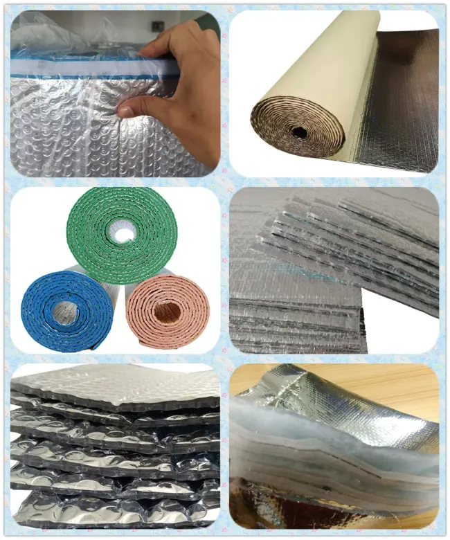 Aluminum Foil Blue EPE / XPE Foam Insulation Radiant Barrier Installation Roll