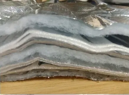 Basic Customization Sf19 Multi Layers Foil Bubble Woven Fabric Foam Radiant Barrier Silver Fireproof Thermal Insulation Blanket for Roofing / Wall / Ceiling