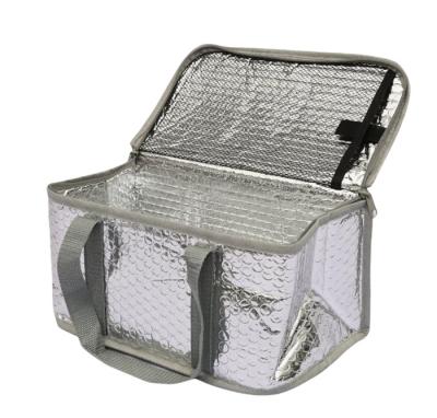 Picnic Pack Custom Aluminized Bubble Insulation Bag Takeaway Bag Lunch Ice Pack