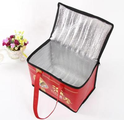 Reusable Insulated Cooler Bag For Food Transport Hot Cold Camping Grocery Delivery