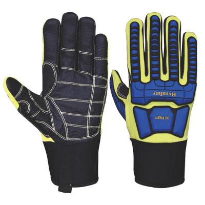 China Hysafety Oil Water Repellent Impact Resistant Gloves EN ISO13594 Level 2 for sale