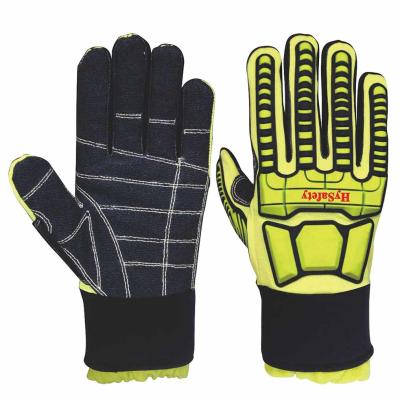 China Hysafety EN388 Mining Gloves / Heavy Duty Construction Gloves for sale