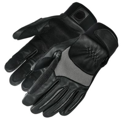 China Hysafety Black Goatskin Fast Rope Gloves Kangaroo Leather Padded for sale